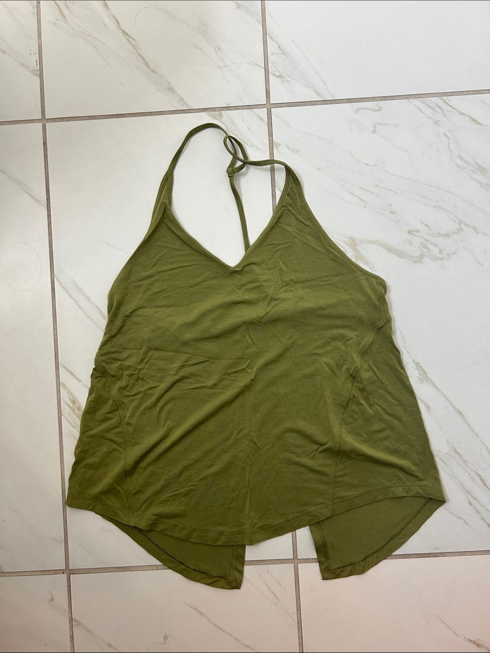 lululemon athletica Olive Green Halter Camisole